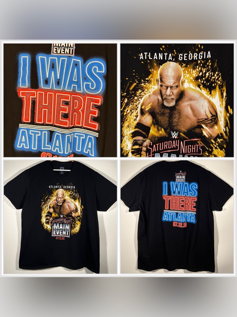 WWE Authentic Bill Goldberg Saturday Night's Main Event 2025 Atlanta Georgia 2XL